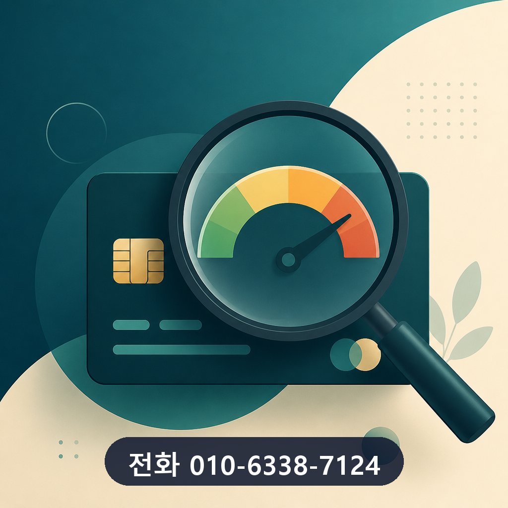 신용카드 현금화 수수료 한도 확인 이미지 · 문의 010-6338-7124